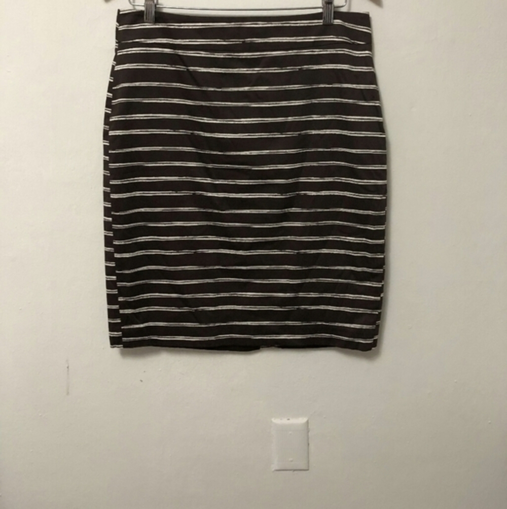 Ann Taylor pencil skirt striped NWT size 10